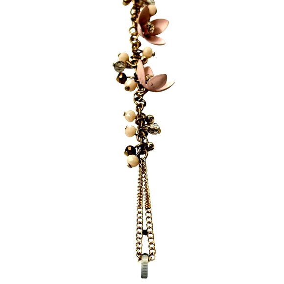 Torrid Hand Chain Blush Stone Flowers Gold Chain - Picture 6 of 8